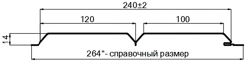 Фото: Сайдинг Lбрус-15х240 (ПЭ-01-RR32-0.45) в Жуковском