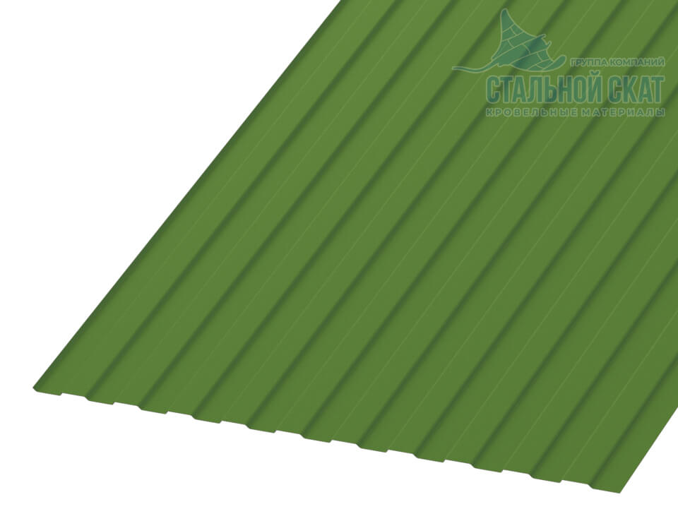 Фото: Профнастил С8 х 1150 NormanMP - B (ПЭ-01-6018-0.5) в Жуковском