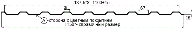 Фото: Профнастил МП20 х 1100 - A (PURETAN-20-RR11-0.5) в Жуковском