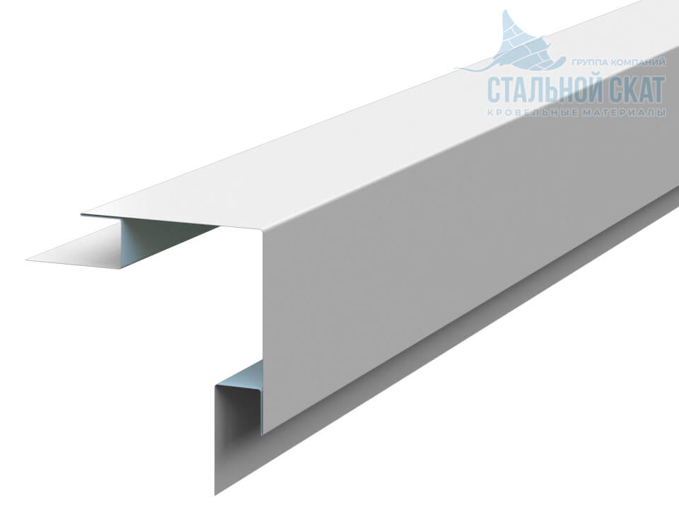 Планка угла наружного сложного 75х75х3000 (ПЭ-01-9010-0.45) в Жуковском