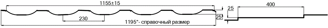 Фото: Металлочерепица МП Трамонтана-SL NormanMP (ПЭ-01-6002-0.5) в Жуковском