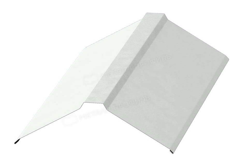 Планка конька плоского 120х120х2000 NormanMP (ПЭ-01-9003-0.5)