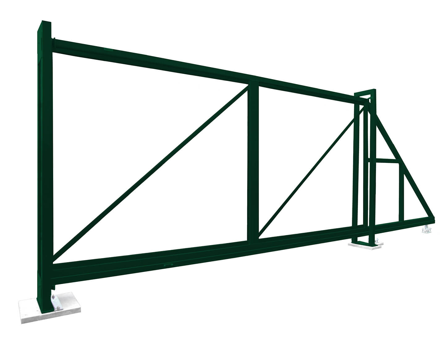 Ворота откатные Colority цинк 2,03x4,0 RAL 6005