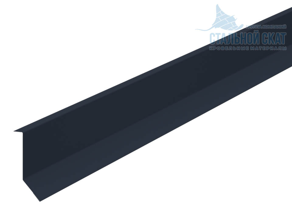Планка примыкания в штробу 46х25х2000 (VALORI-20-Grey-0.5)