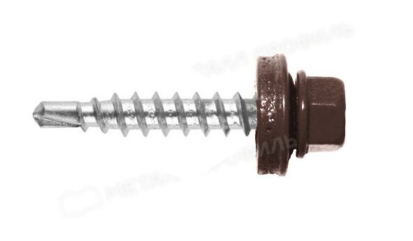Саморез 4,8х28 ROOFRetail RAL8017 (коричневый шоколад)